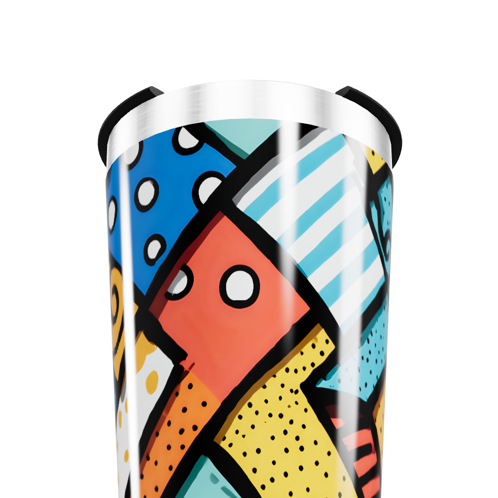 Copo Térmico - Estampa Colorida Moderna
