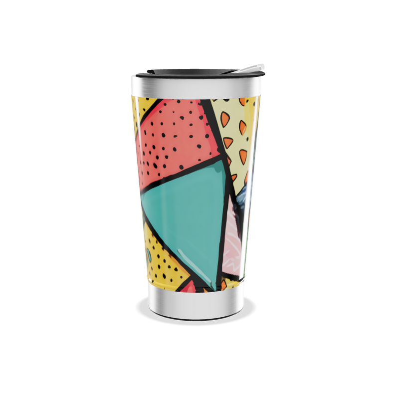 Copo Térmico - Estampa Colorida Geométrica