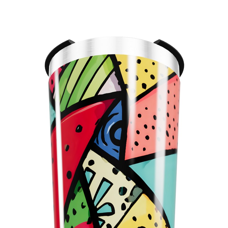 Copo Térmico - Estampa Colorida Geométrica