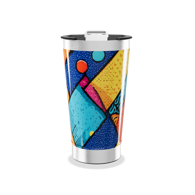 Copo Térmico - Estampa Colorida Geométrica