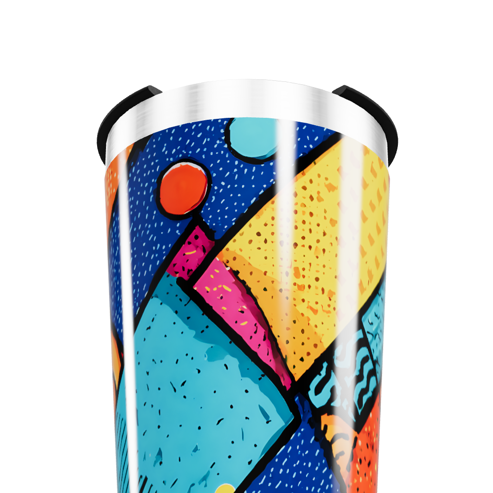 Copo Térmico - Estampa Colorida Geométrica