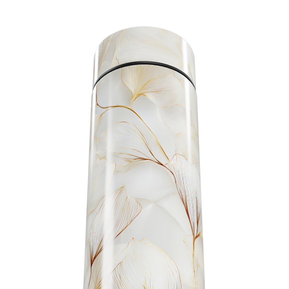 Garrafa Térmica Touch Floral Branca