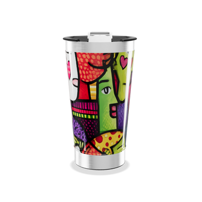 Copo Térmico - Estampado Colorido Aço Inox