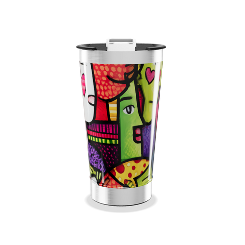 Copo Térmico - Estampado Colorido Aço Inox