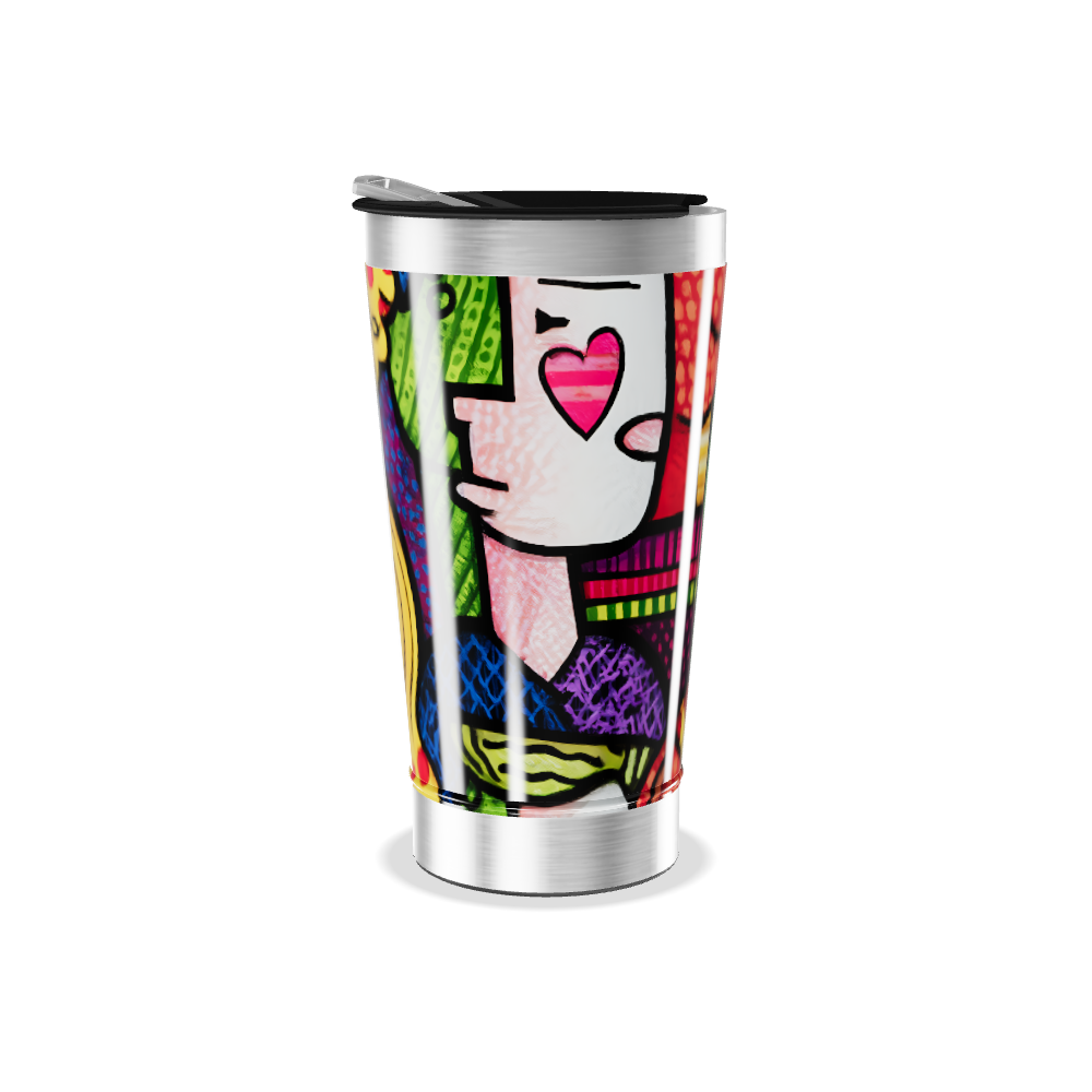 Copo Térmico - Estampado Colorido Aço Inox