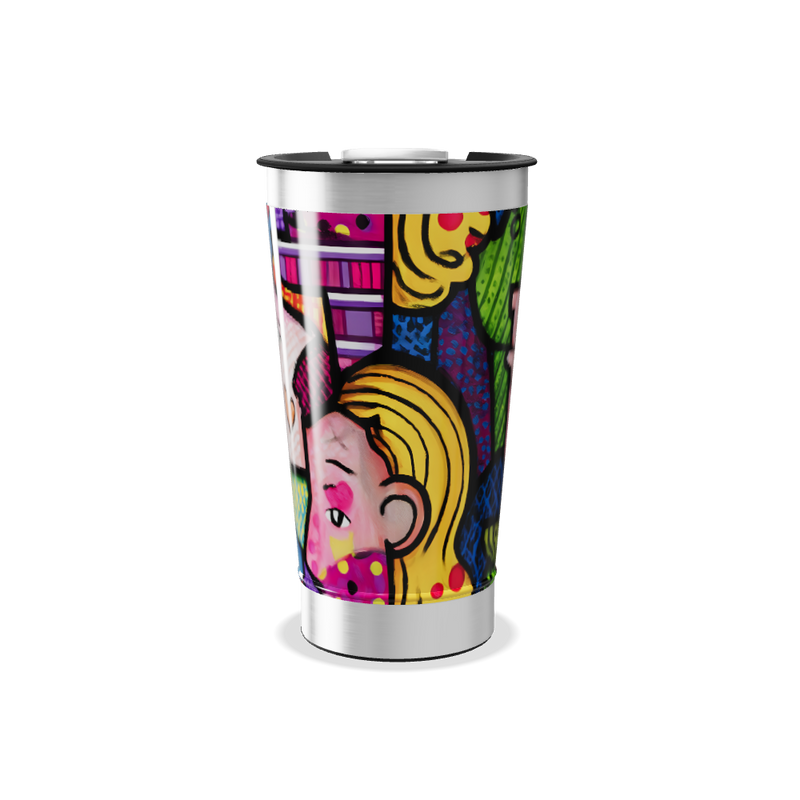 Copo Térmico - Estampado Colorido Aço Inox
