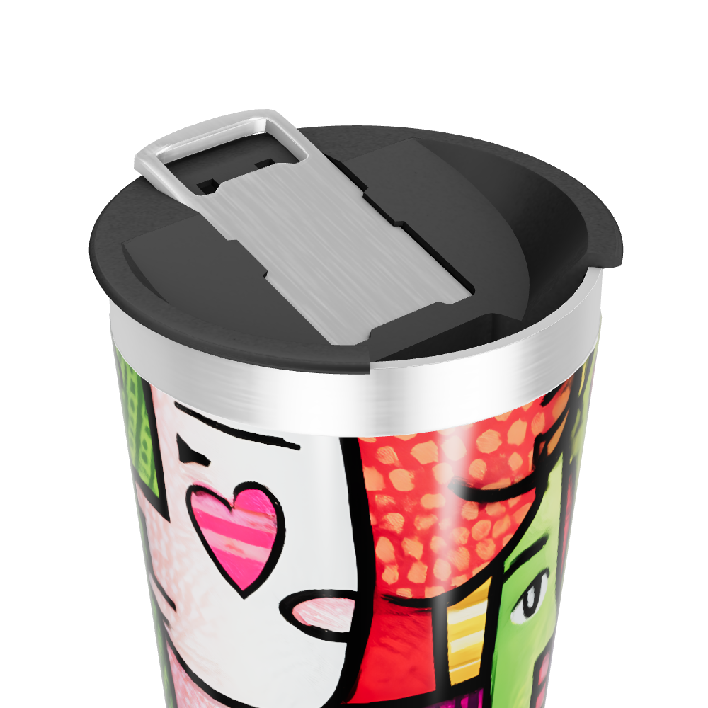 Copo Térmico - Estampado Colorido Aço Inox