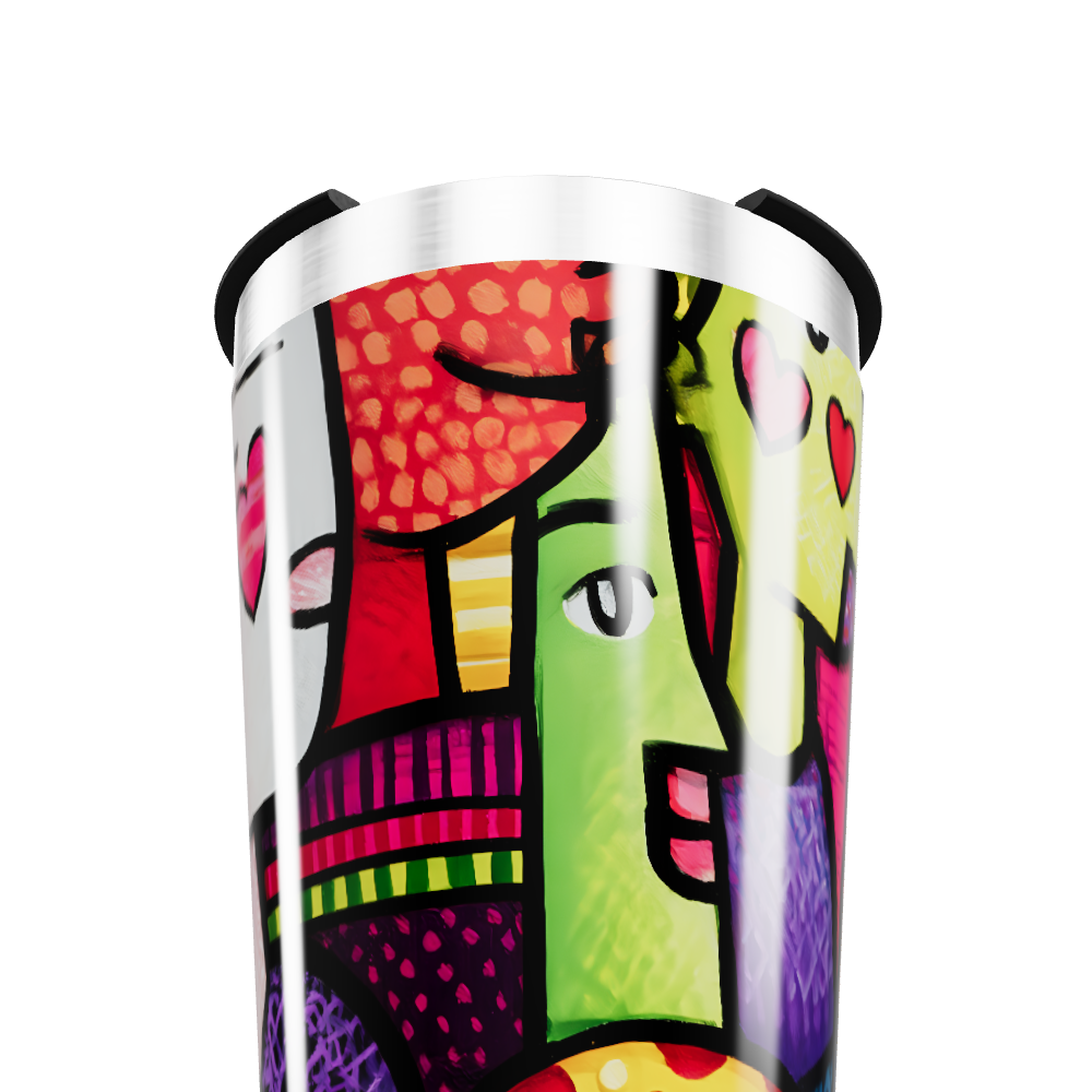 Copo Térmico - Estampado Colorido Aço Inox