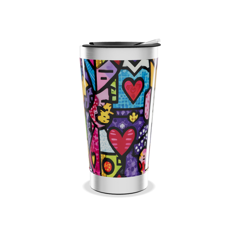Copo Térmico - Estampa Colorida Aço Inox