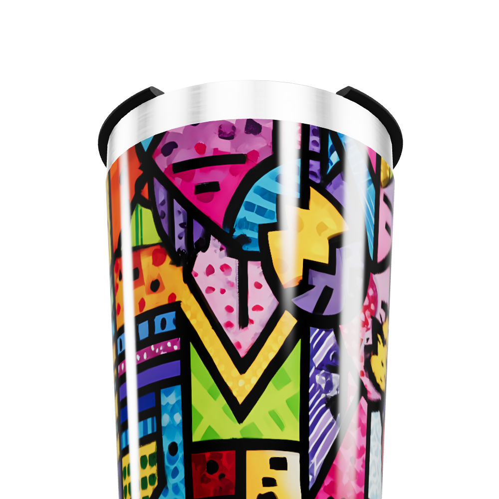 Copo Térmico - Estampa Colorida Aço Inox