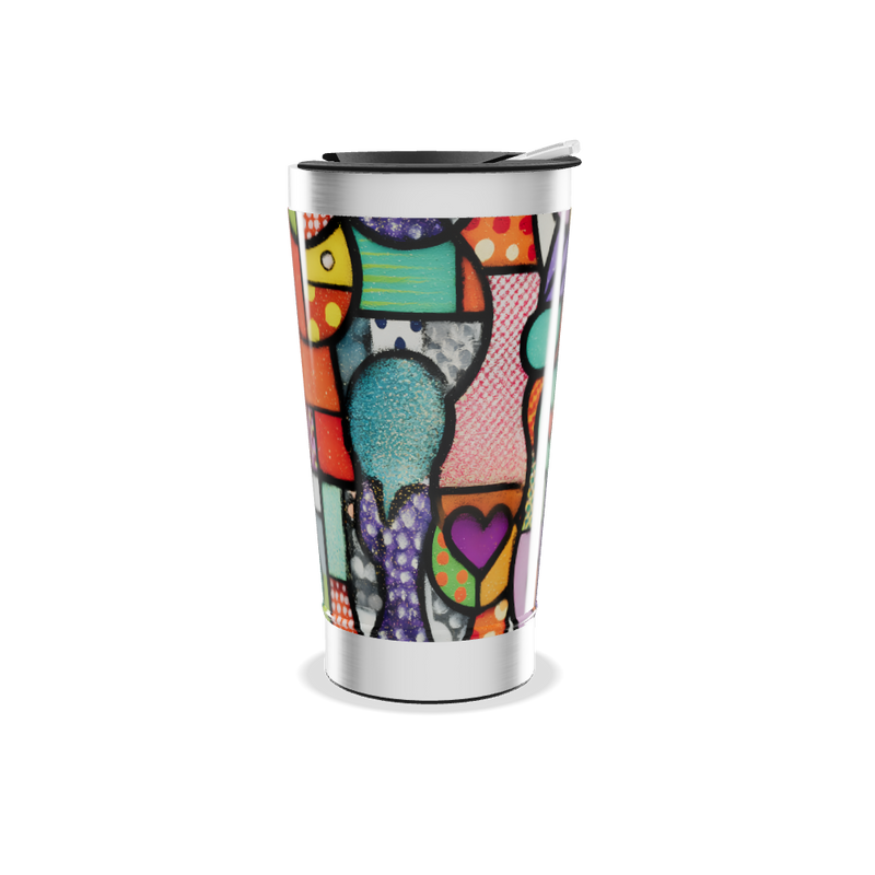 Copo Térmico - Arte Colorida Inox