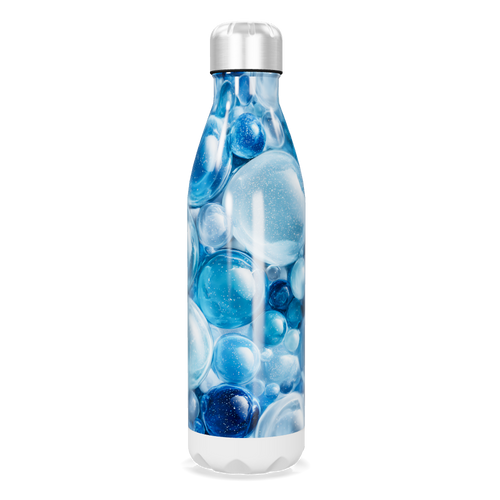 Garrafa Inox Bolhas Azuis 500ml
