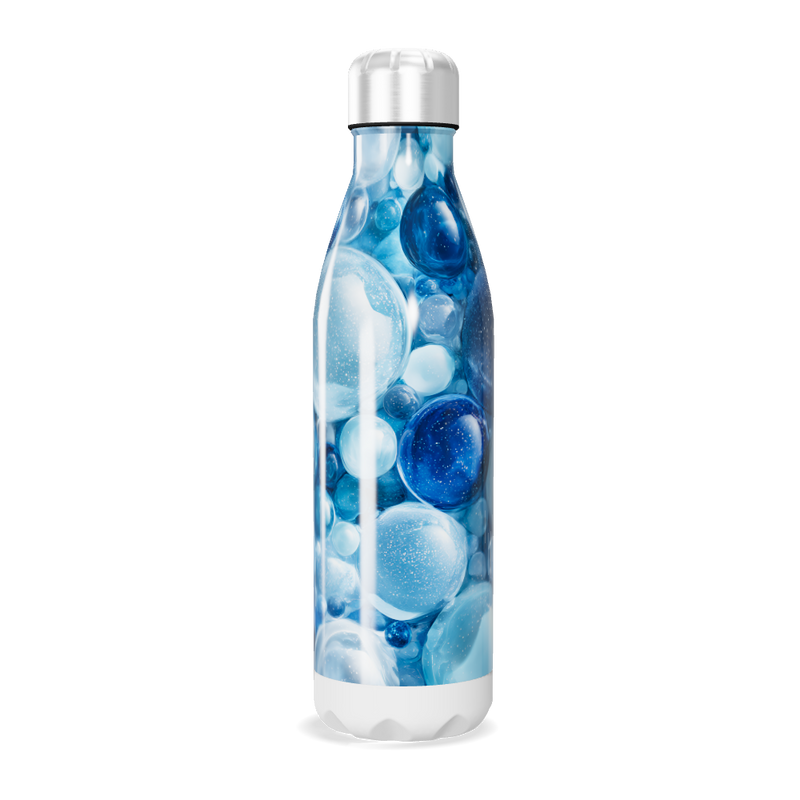 Garrafa Inox Bolhas Azuis 500ml