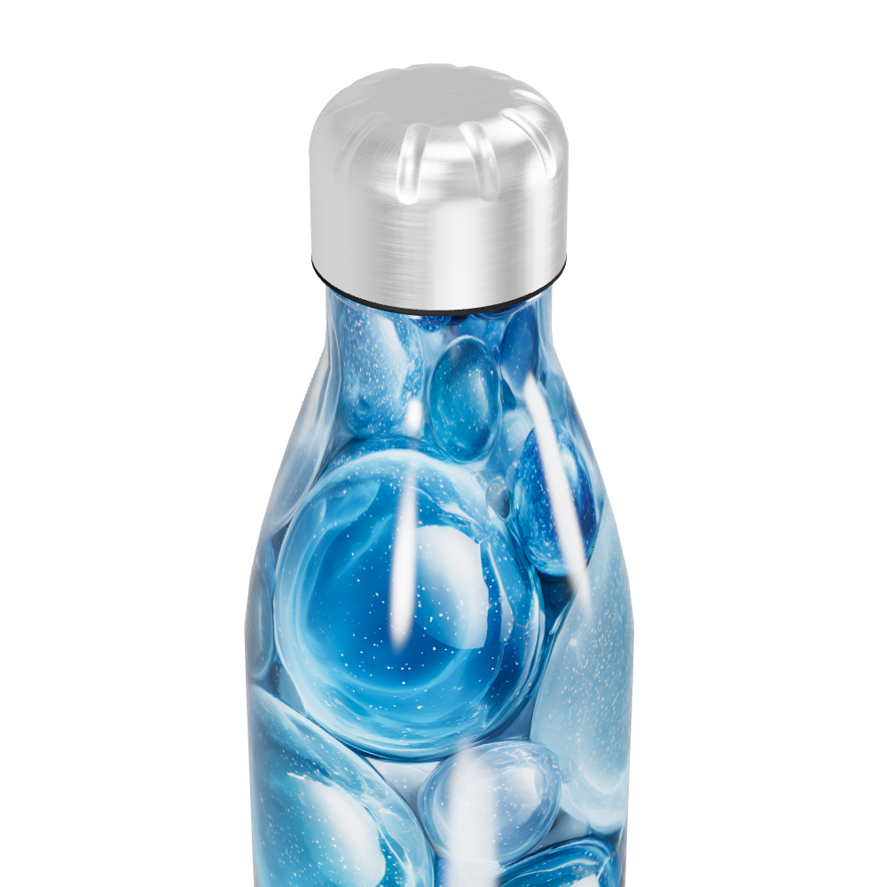 Garrafa Inox Bolhas Azuis 500ml
