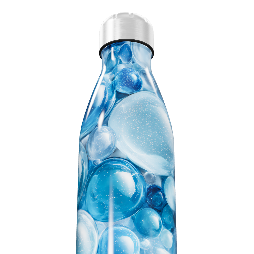 Garrafa Inox Bolhas Azuis 500ml