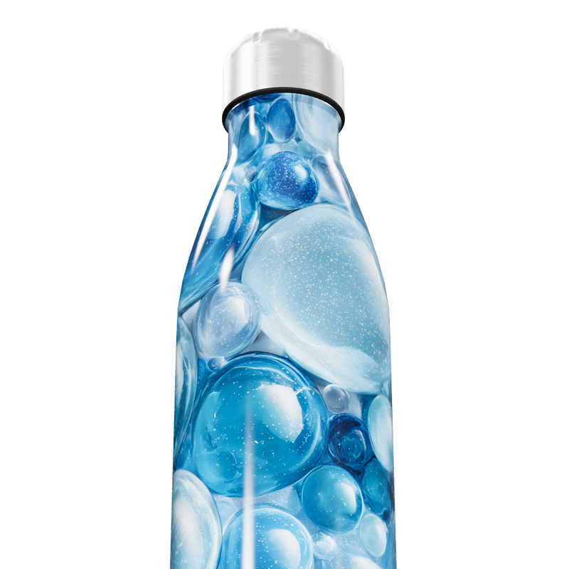 Garrafa Inox Bolhas Azuis 500ml