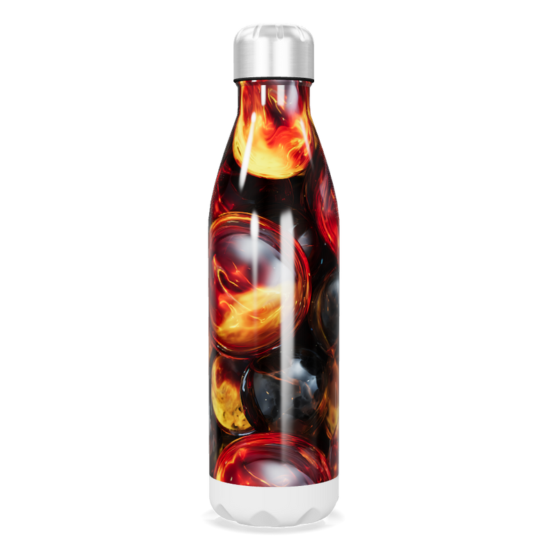 Garrafa Inox - Estampa Fogo e Água