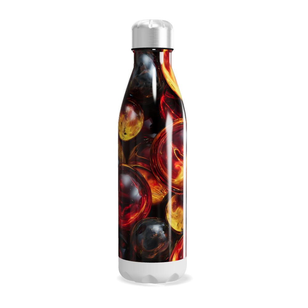 Garrafa Inox - Estampa Fogo e Água