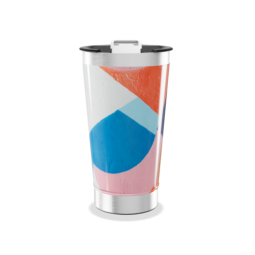 Copo Térmico - Estampa Colorida Geométrica
