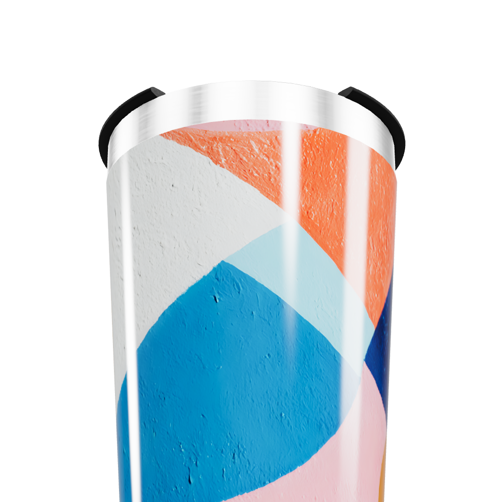 Copo Térmico - Estampa Colorida Geométrica