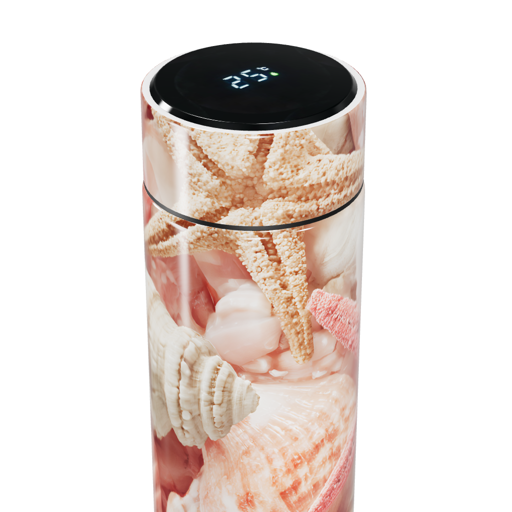 Garrafa Térmica Touch - Estampa Conchas