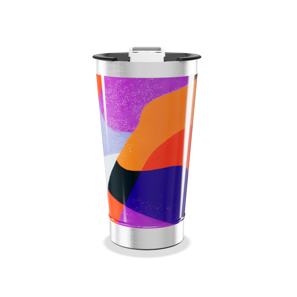 Copo Térmico - Colorido com Tampa