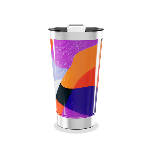 Copo Térmico - Colorido com Tampa