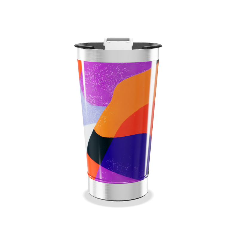 Copo Térmico - Colorido com Tampa