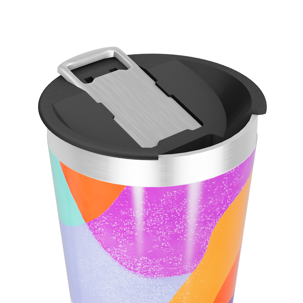 Copo Térmico - Colorido com Tampa