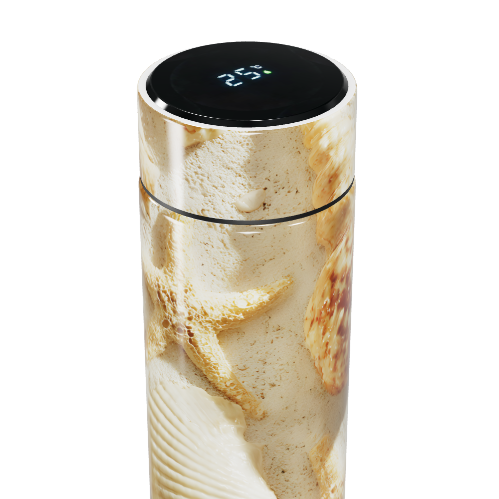 Garrafa Térmica Touch - Marinha com Conchas