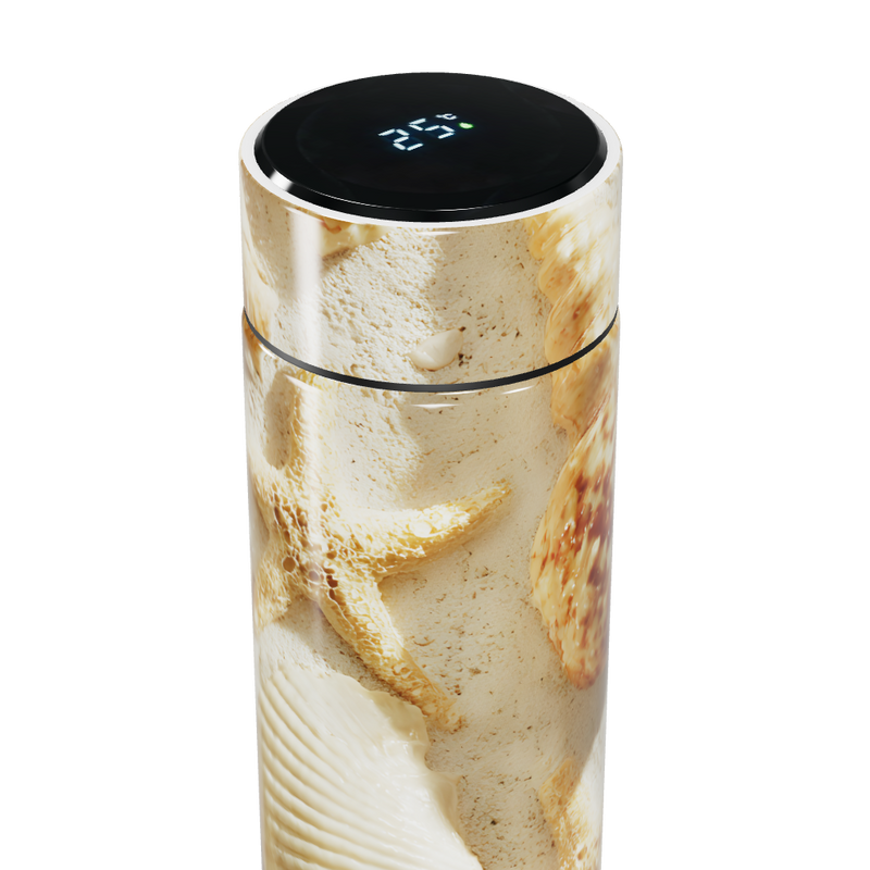 Garrafa Térmica Touch - Marinha com Conchas