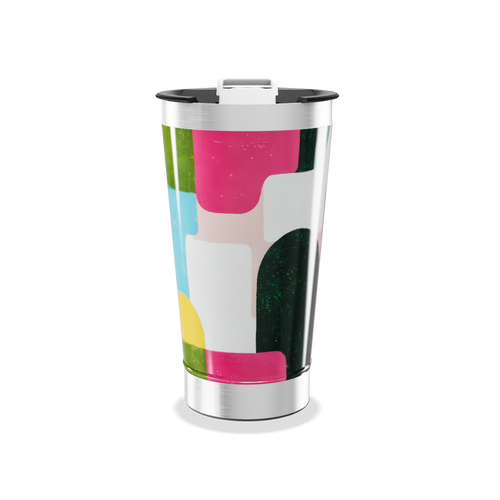 Copo Térmico - Multicolorido com Tampa