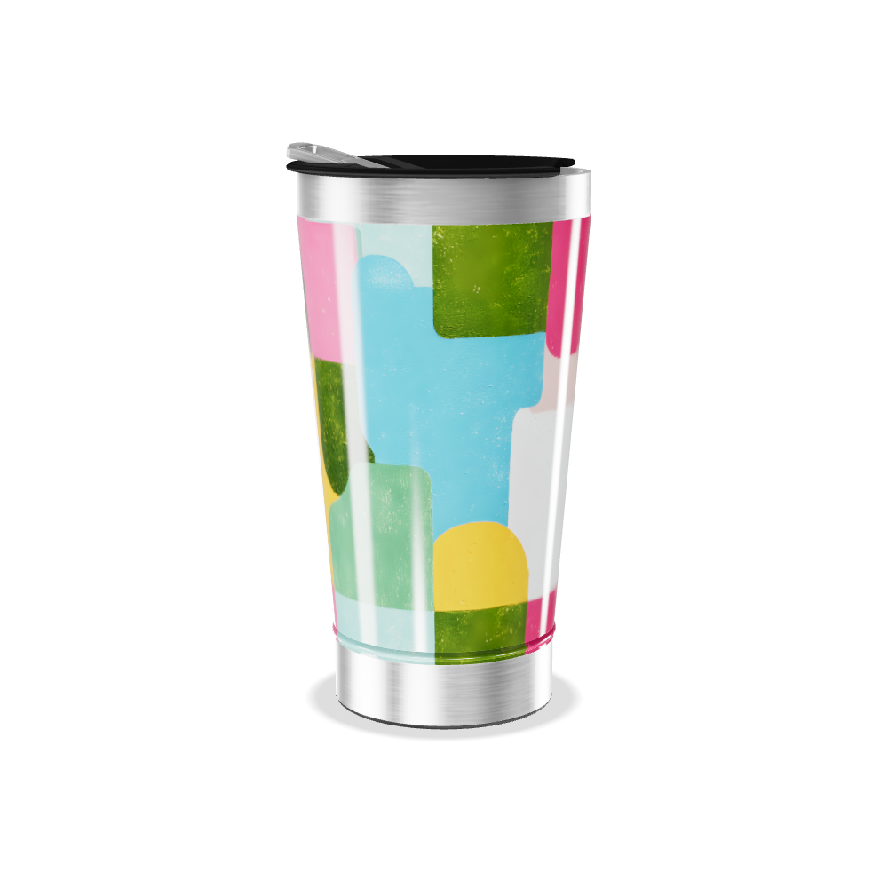 Copo Térmico - Multicolorido com Tampa