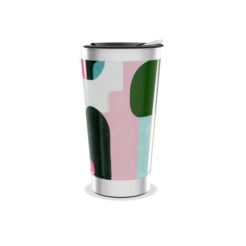 Copo Térmico - Multicolorido com Tampa