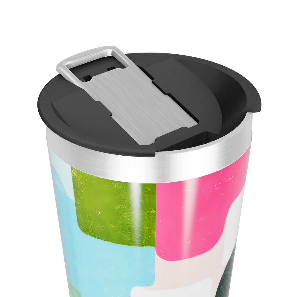 Copo Térmico - Multicolorido com Tampa