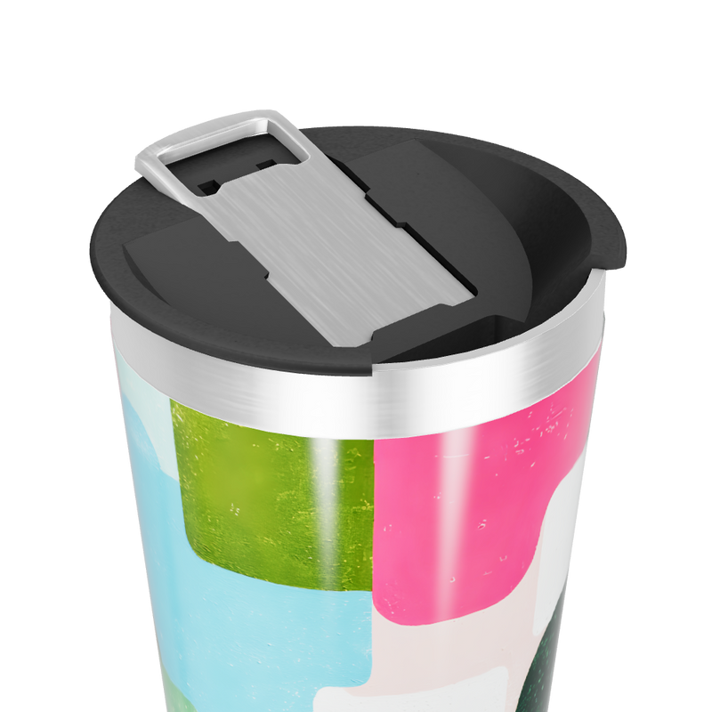 Copo Térmico - Multicolorido com Tampa