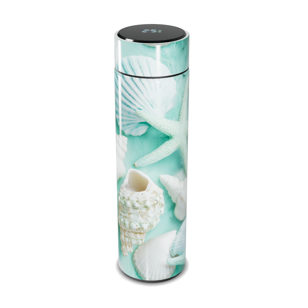 Garrafa Térmica Touch - Conchas Azul