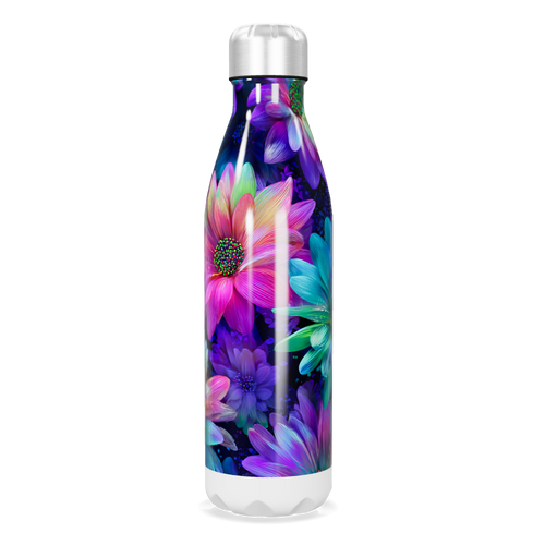 Garrafa Inox Estampada Floral Colorida
