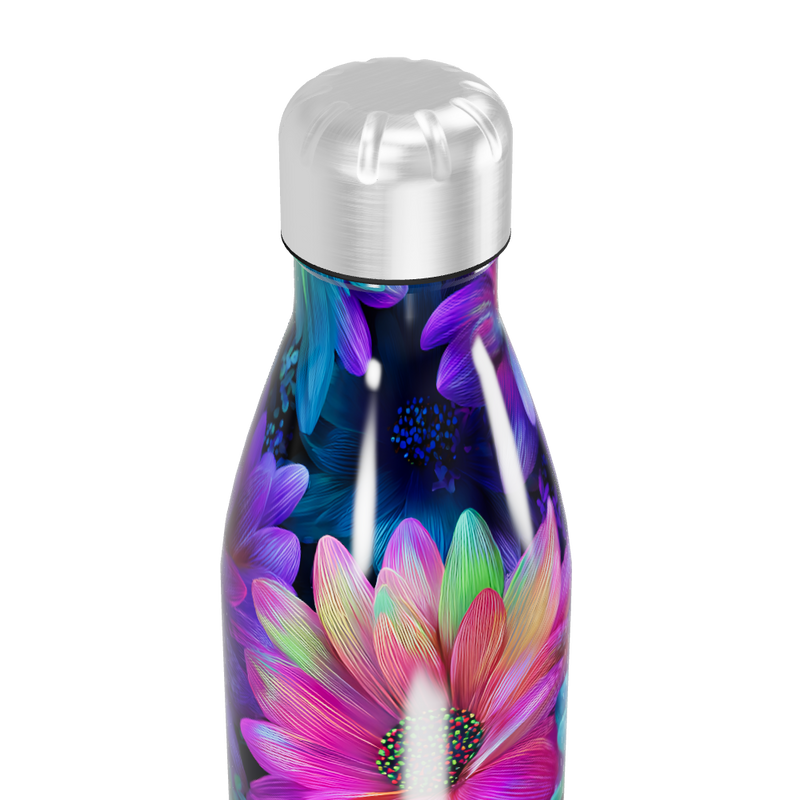 Garrafa Inox Estampada Floral Colorida
