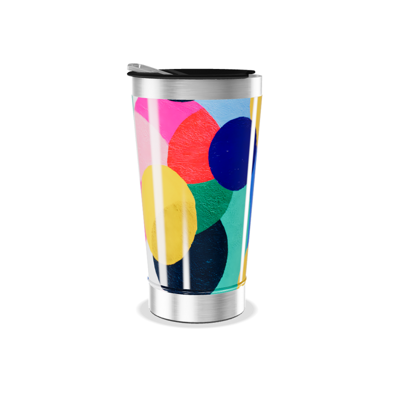 Copo Térmico - Estampado Colorido Aço Inox
