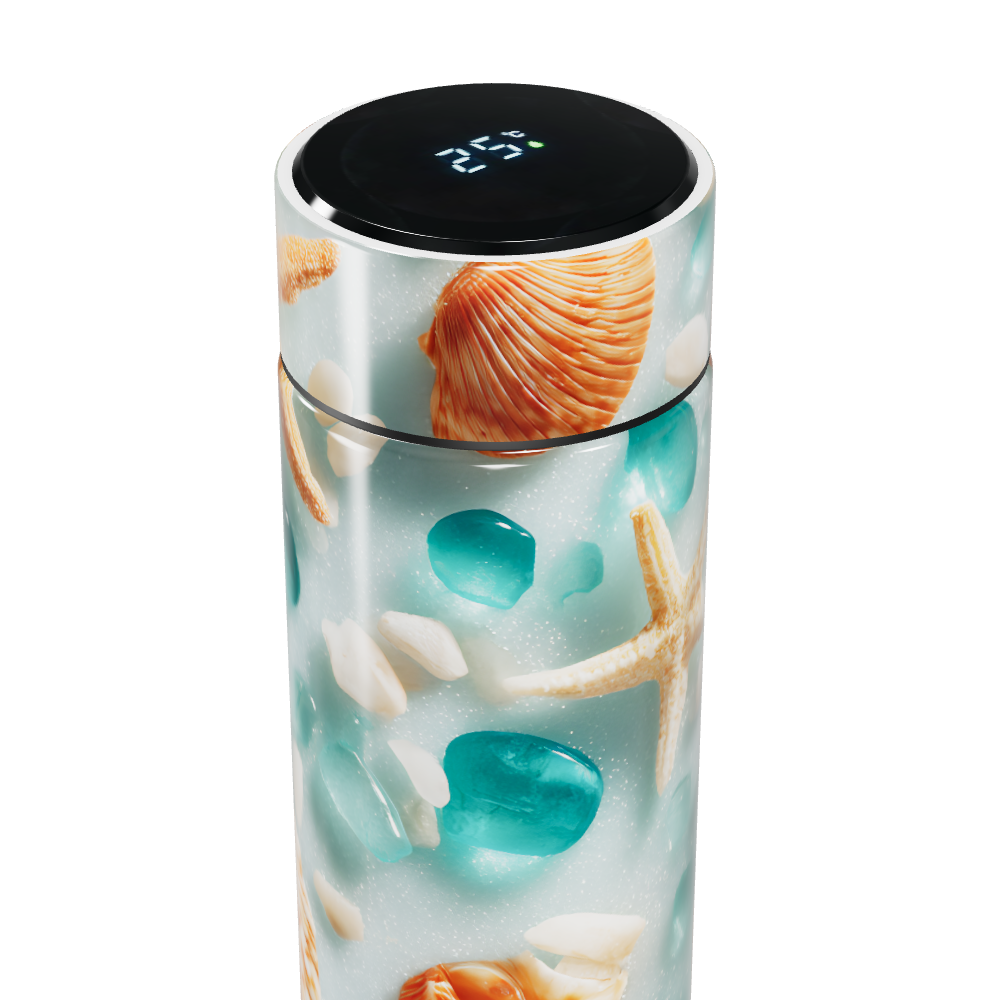 Garrafa Térmica Touch - Conchas Marítimas