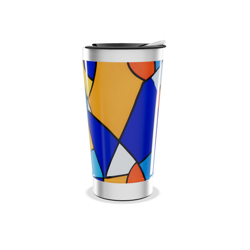 Copo Térmico - Estampa Colorida Abstrata