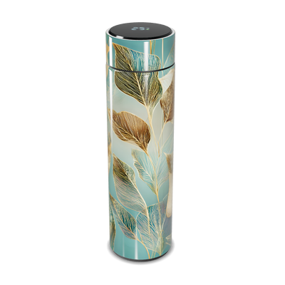 Garrafa Térmica Touch - Folhas Azul