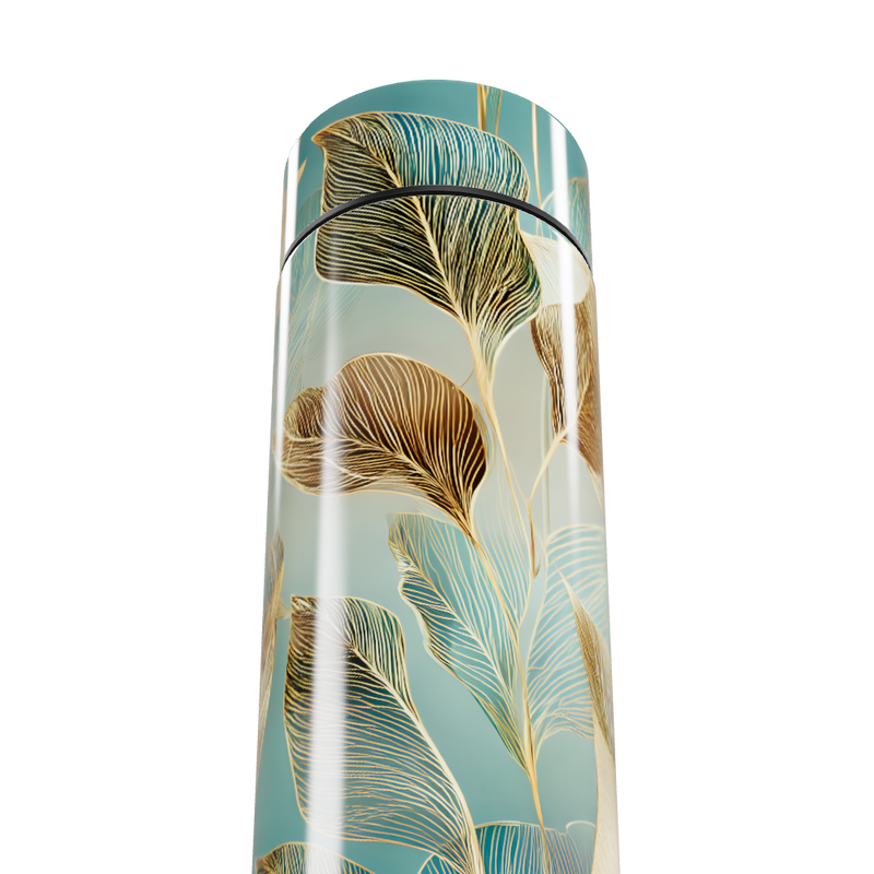 Garrafa Térmica Touch - Folhas Azul