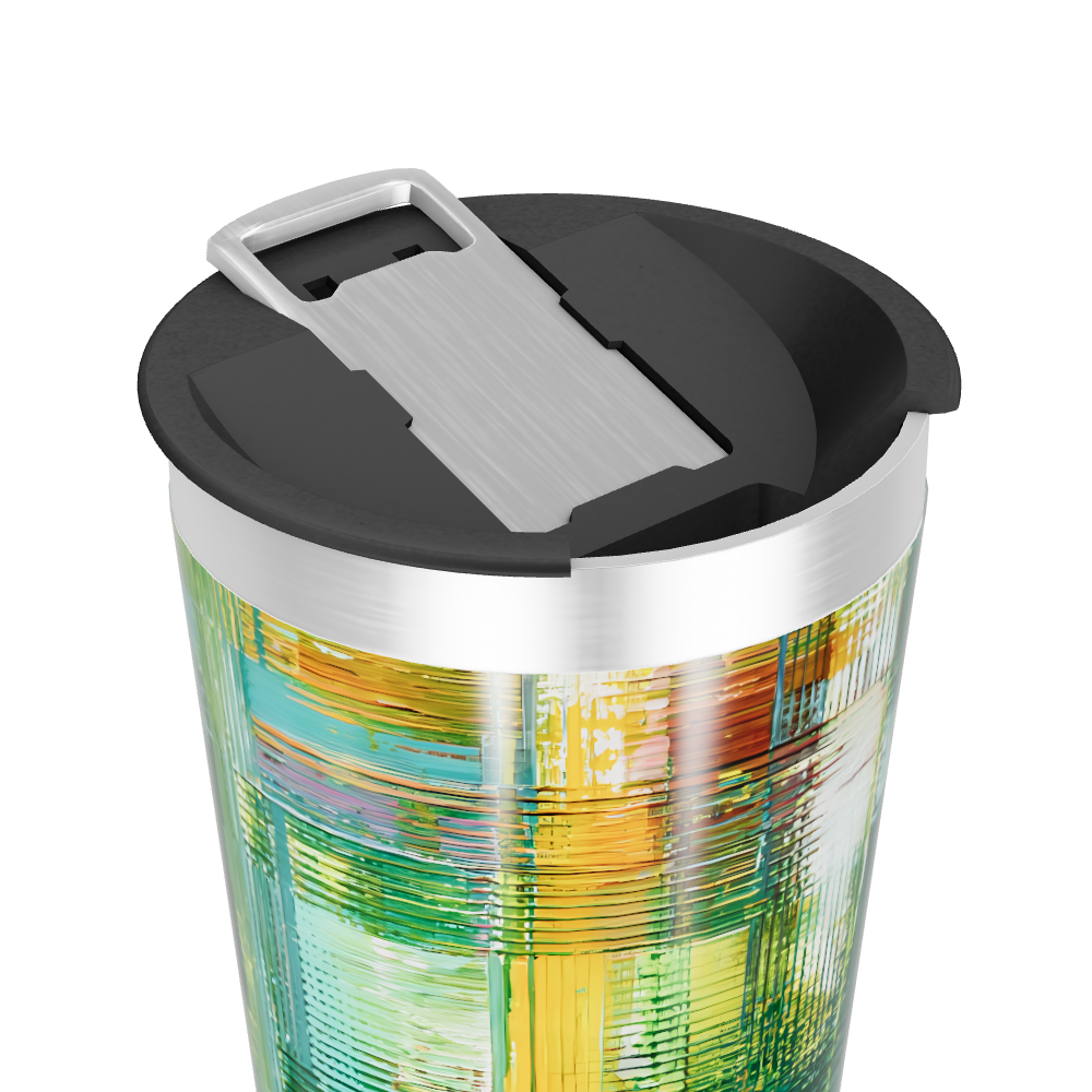 Copo Térmico - Estampa Colorida Abstrata