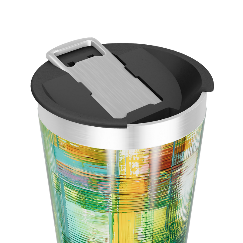 Copo Térmico - Estampa Colorida Abstrata