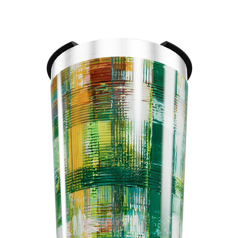 Copo Térmico - Estampa Colorida Abstrata