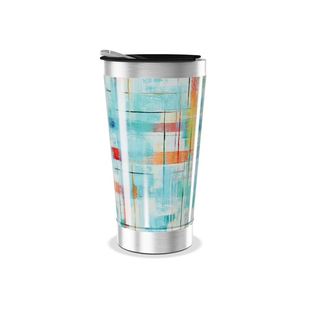 Copo Térmico - Estampa Abstrata Colorida