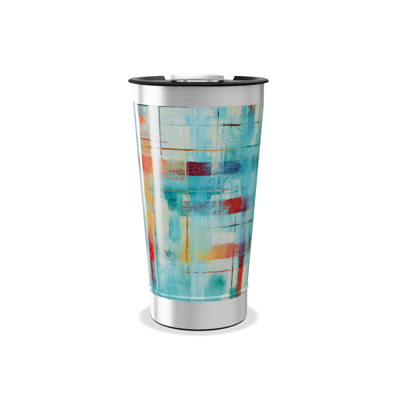 Copo Térmico - Estampa Abstrata Colorida