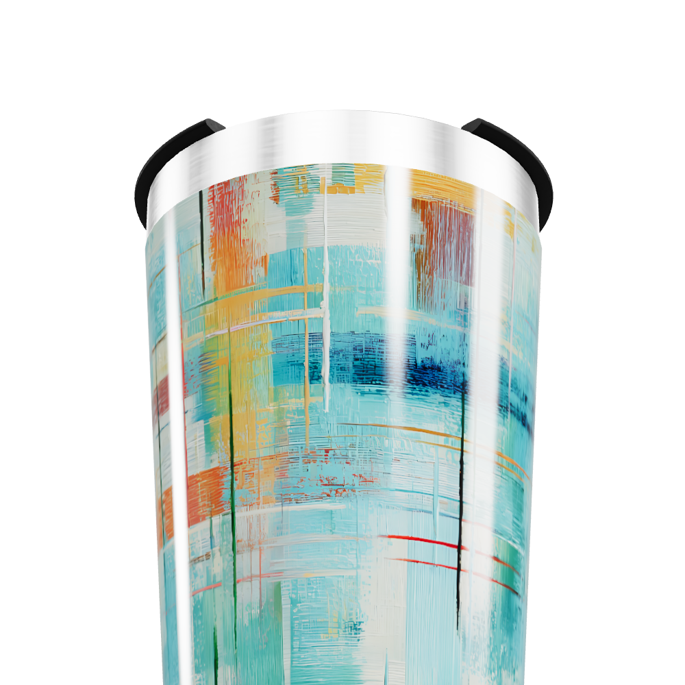 Copo Térmico - Estampa Abstrata Colorida